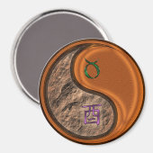 Stier & Holz Hahn Magnet (Vorderseite/Rückseite)