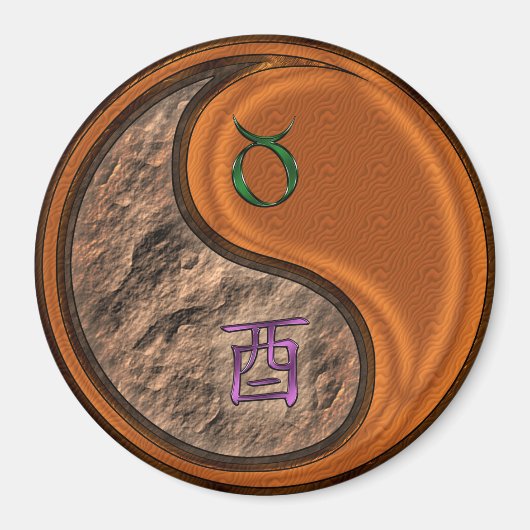 Stier & Holz Hahn Magnet (Vorne)