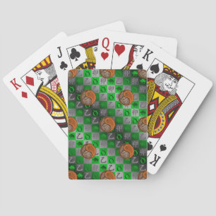 Stier & Holz-Hase Spielkarten