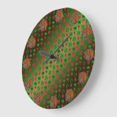Stier & Holz Tiger Große Wanduhr (Winkel)