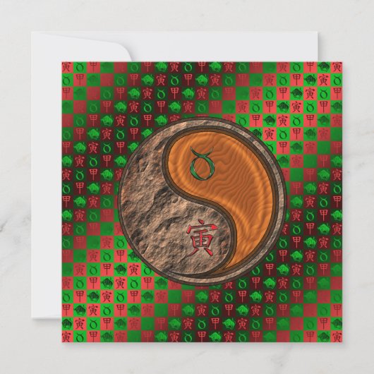 Stier & Holz Tiger Karte (Vorderseite)