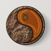 Stier & Holzratte Button (Vorderseite)