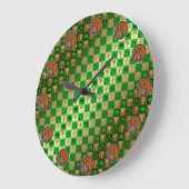 Stier & Holzratte Große Wanduhr (Winkel)