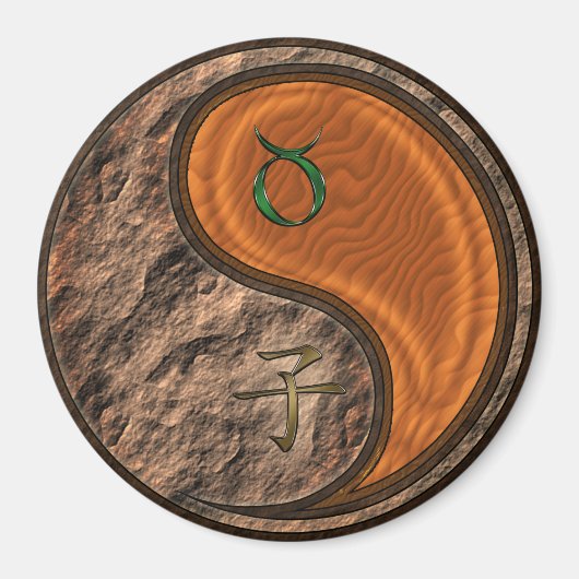 Stier & Holzratte Magnet (Vorne)