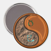 Stier & Holzschlange Magnet (Vorderseite/Rückseite)