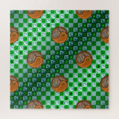 Stier & Holzschlange Puzzle (Horizontal)