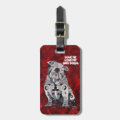 Stier-HundeGepäckanhänger Gepäckanhänger (Vorderseite vertikal)