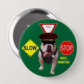 Stier-Hundehall-Monitor Button (Vorne & Hinten)