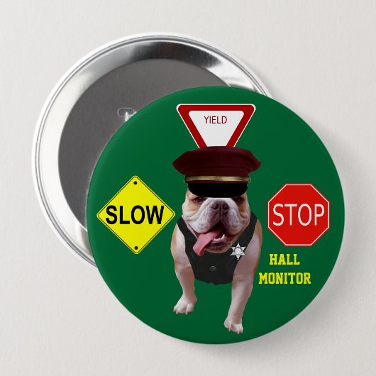 Stier-Hundehall-Monitor Button (Vorne & Hinten)