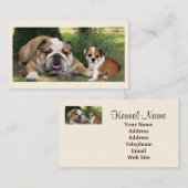 Stier-Hundezüchter-Visitenkarte Visitenkarte (Vorne/Hinten)