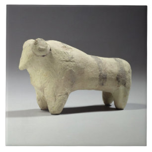 Stier in der Ubaid Art, c.4000-3500 BC (terracott Fliese