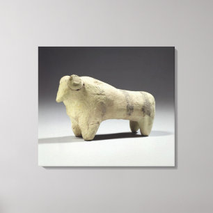 Stier in der Ubaid Art, c.4000-3500 BC (terracott Leinwanddruck