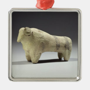 Stier in der Ubaid Art, c.4000-3500 BC (terracott Silbernes Ornament