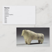 Stier in der Ubaid Art, c.4000-3500 BC (terracott Visitenkarte (Vorne/Hinten)