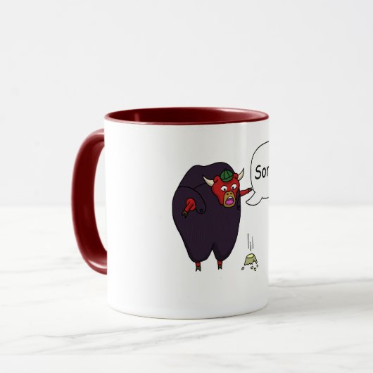 Stier in einem China-Geschäft Tasse (Vorderseite Links)