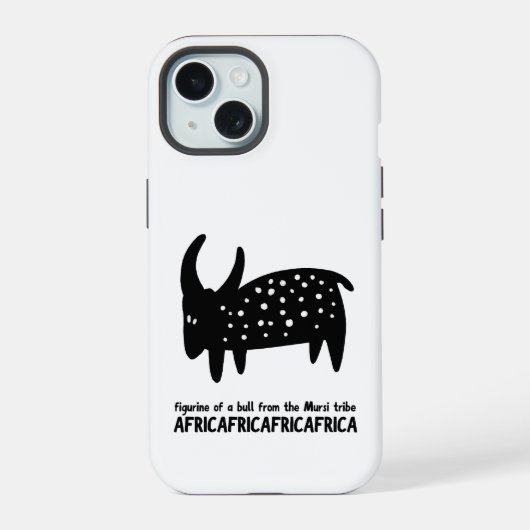 Stier iPhone 15 Hülle (Rückseite)