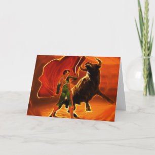 Stier-Kämpfer und EL Toro Karte