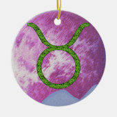 Stier Keramik Ornament (Vorne)