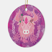 Stier Keramik Ornament (Links)