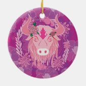 Stier Keramik Ornament (Hinten)