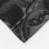 Stier-Konstellation Hevelius Dekor 1690 Fleecedecke (Ecke)