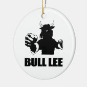 Stier-Lee Keramikornament (Links)