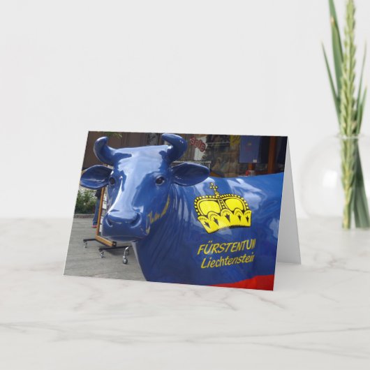Stier liechtenstein karte (Vorderseite)