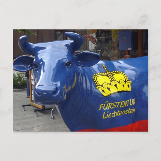 Stier liechtenstein postkarte (Vorderseite)