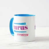 Stier lila tasse (Vorderseite Links)