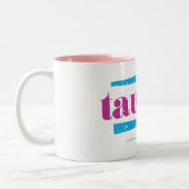 Stier lila zweifarbige tasse (Links)