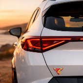 Stier Logo als Transparent Autoaufkleber Aufkleber