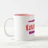 Stier LtPink Zweifarbige Tasse (Links)