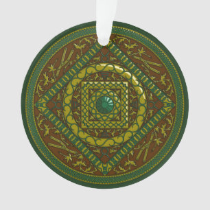 Stier-Mandala-Acryl-Ornament Ornament