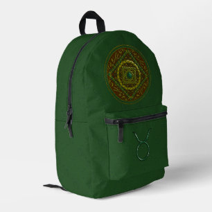 Stier-Mandala Bedruckter Rucksack