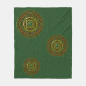 Stier-Mandala-Fleece-Decke Fleecedecke (Vorderseite)
