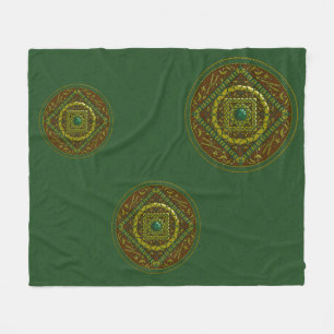 Stier-Mandala-Fleece-Decke Fleecedecke