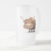 Stier Mattglas Bierglas (VorderseiteRechts)