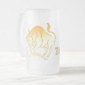 Stier-mattierte Tasse (Vorderseite Links)