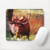 Stier-Mäusemalerei-Mausunterlage Mousepad (Mit Mouse)