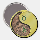 Stier & Metall Ziege Magnet (Vorderseite/Rückseite)