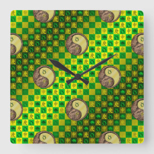Stier & Metallaffe Quadratische Wanduhr