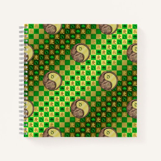 Stier & Metalldrache Notizblock (Vorderseite)