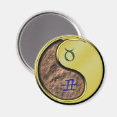 Stier & Metallener Ochse Magnet (Vorderseite/Rückseite)