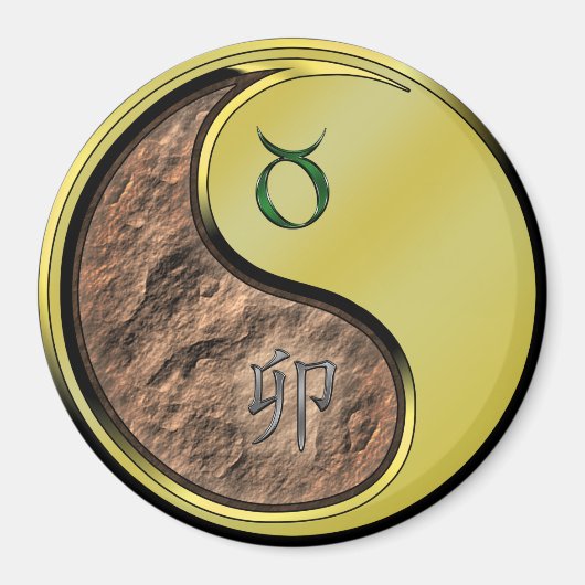 Stier & Metallhase Magnet (Vorne)