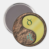 Stier & Metallhund Magnet (Vorderseite/Rückseite)