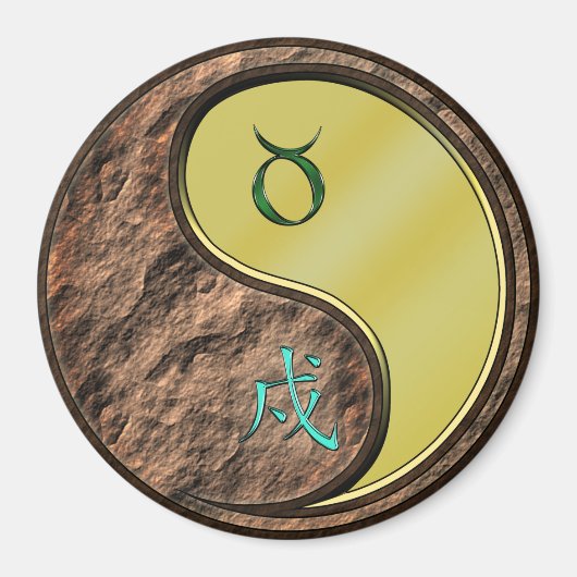 Stier & Metallhund Magnet (Vorne)