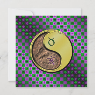 Stier & Metallisches Schwein Karte