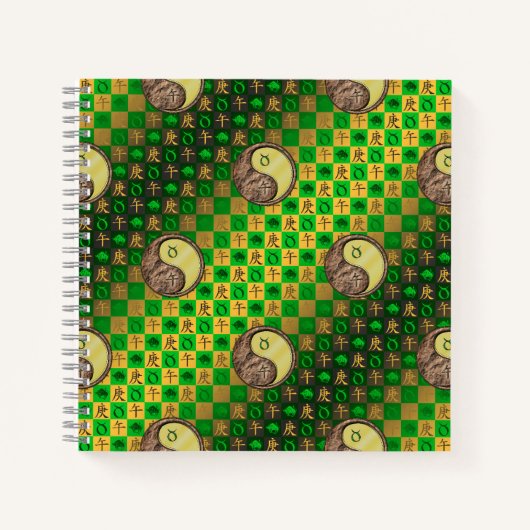 Stier & Metallpferd Notizblock (Vorderseite)