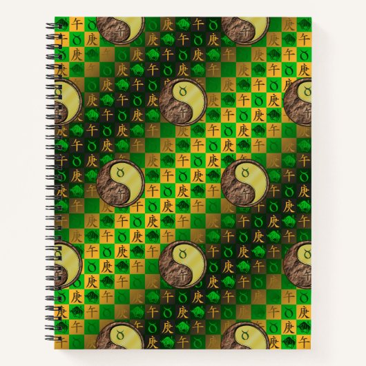 Stier & Metallpferd Notizblock (Vorderseite)