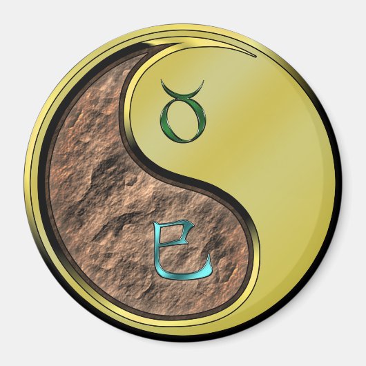 Stier & Metallschlange Magnet (Vorne)